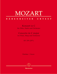 MOZART W.A. - CONCIERTO DOM FLAUTA Y ARPA KV299URTEXT