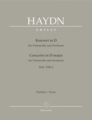 HAYDN J. - CONCIERTO VIOLONCHELO Nº2 REM HOB: VIIb.2 URTEXT