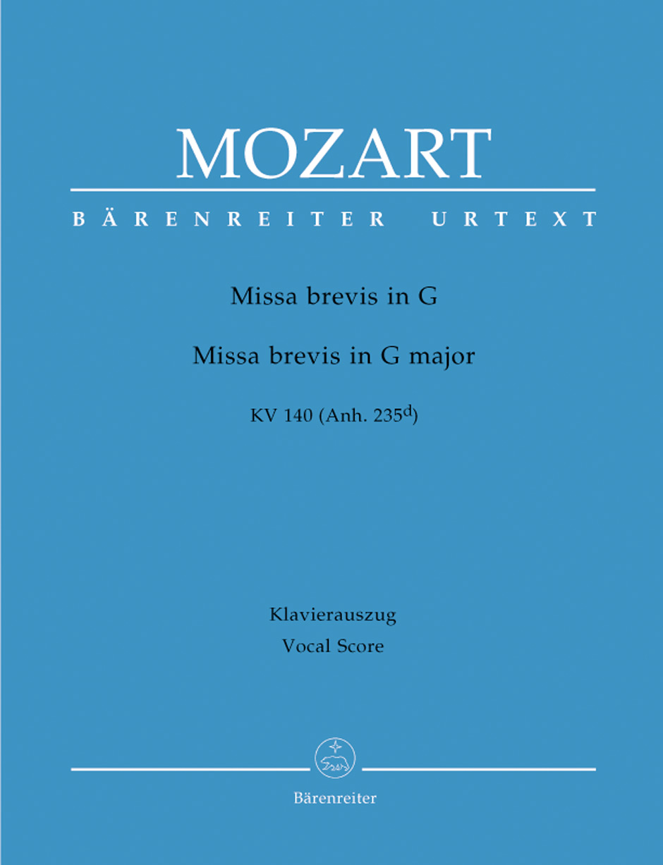 MOZART W.A. - MISA BREVIS SOL M - KV.140 URTEXT