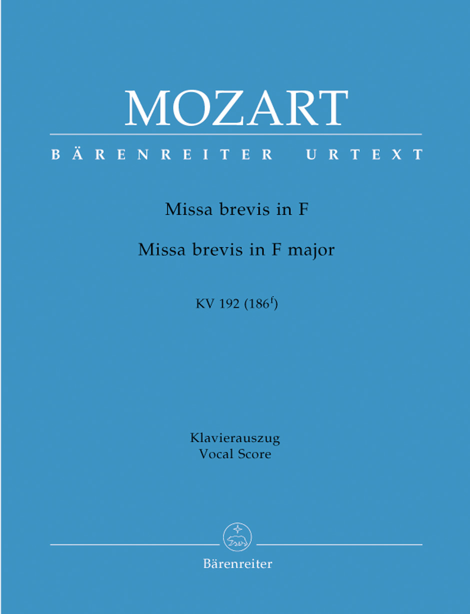 MOZART W.A. - MISA BREVIS FA M - KV.192