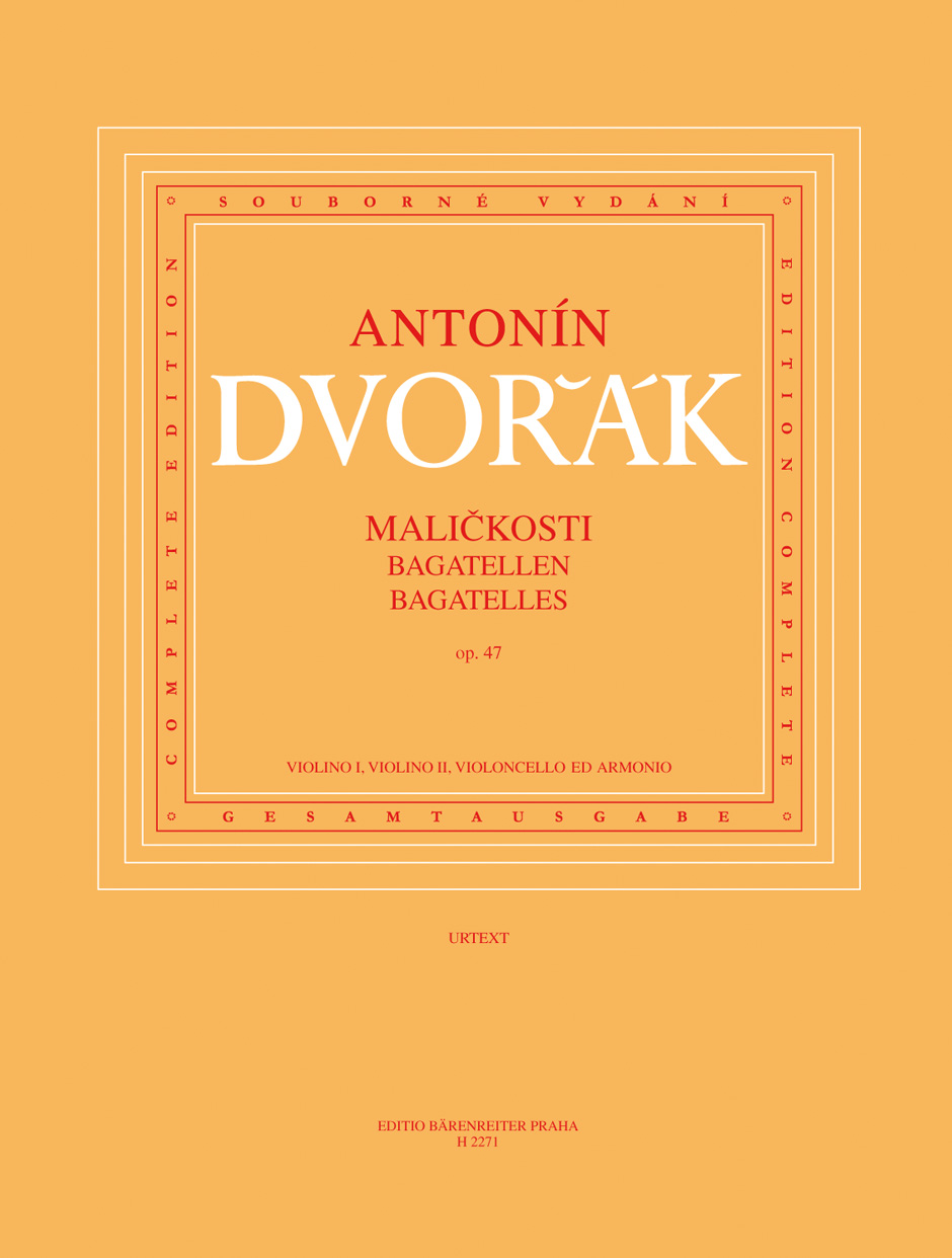 DVORAK - BAGATELLES OPUS 47 2 VIOLINES/VIOLONCHELO/PIANO