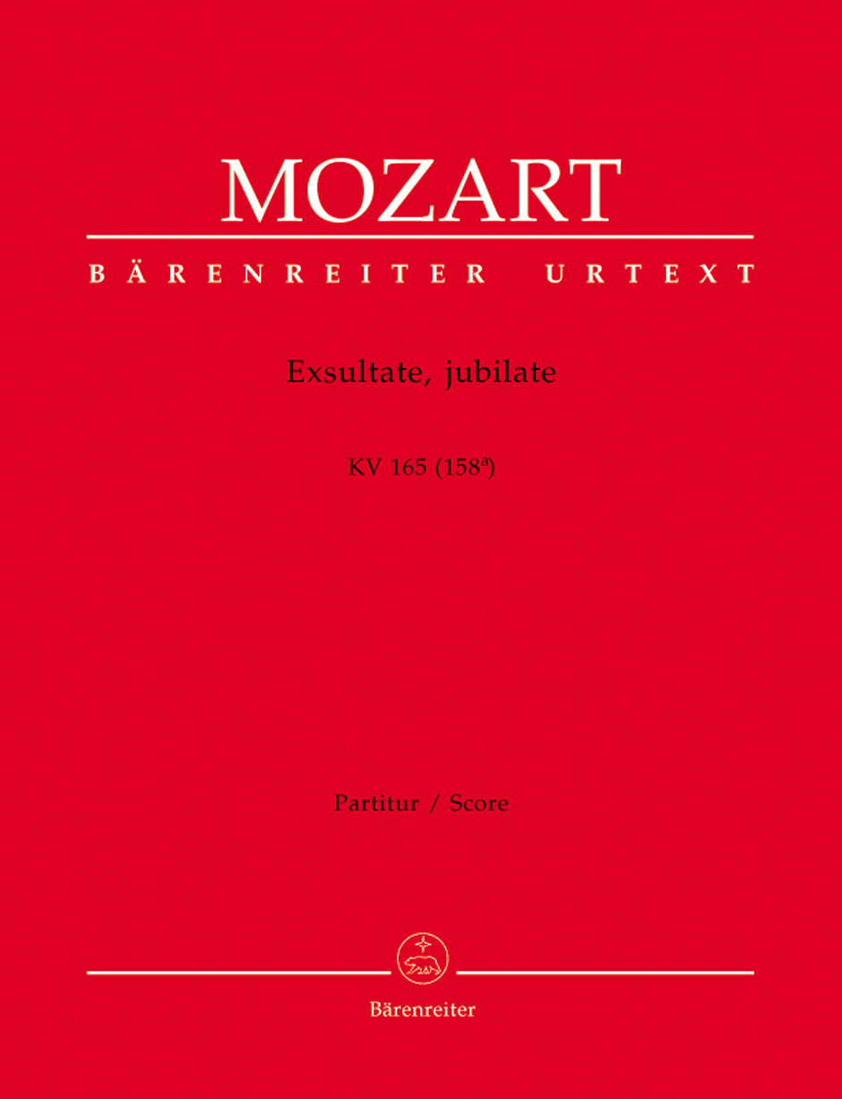 MOZART W.A. -EXSULTATE JUBILATE 165 (158a) URTEXT
