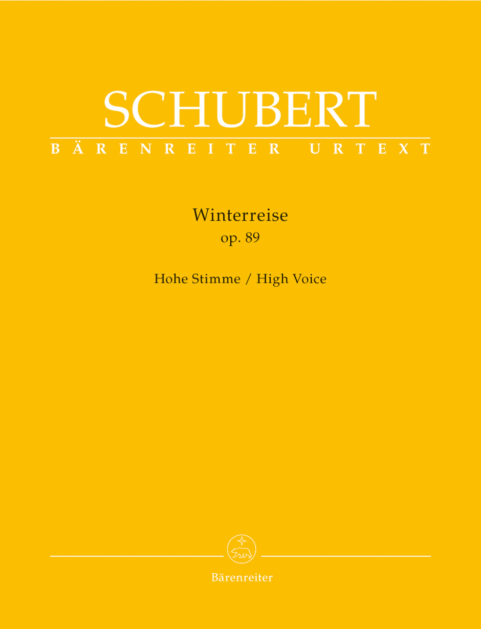 SCHUBERT F. - WINTERREISE URTEXT  - OP.89- (HIGH VOICE)