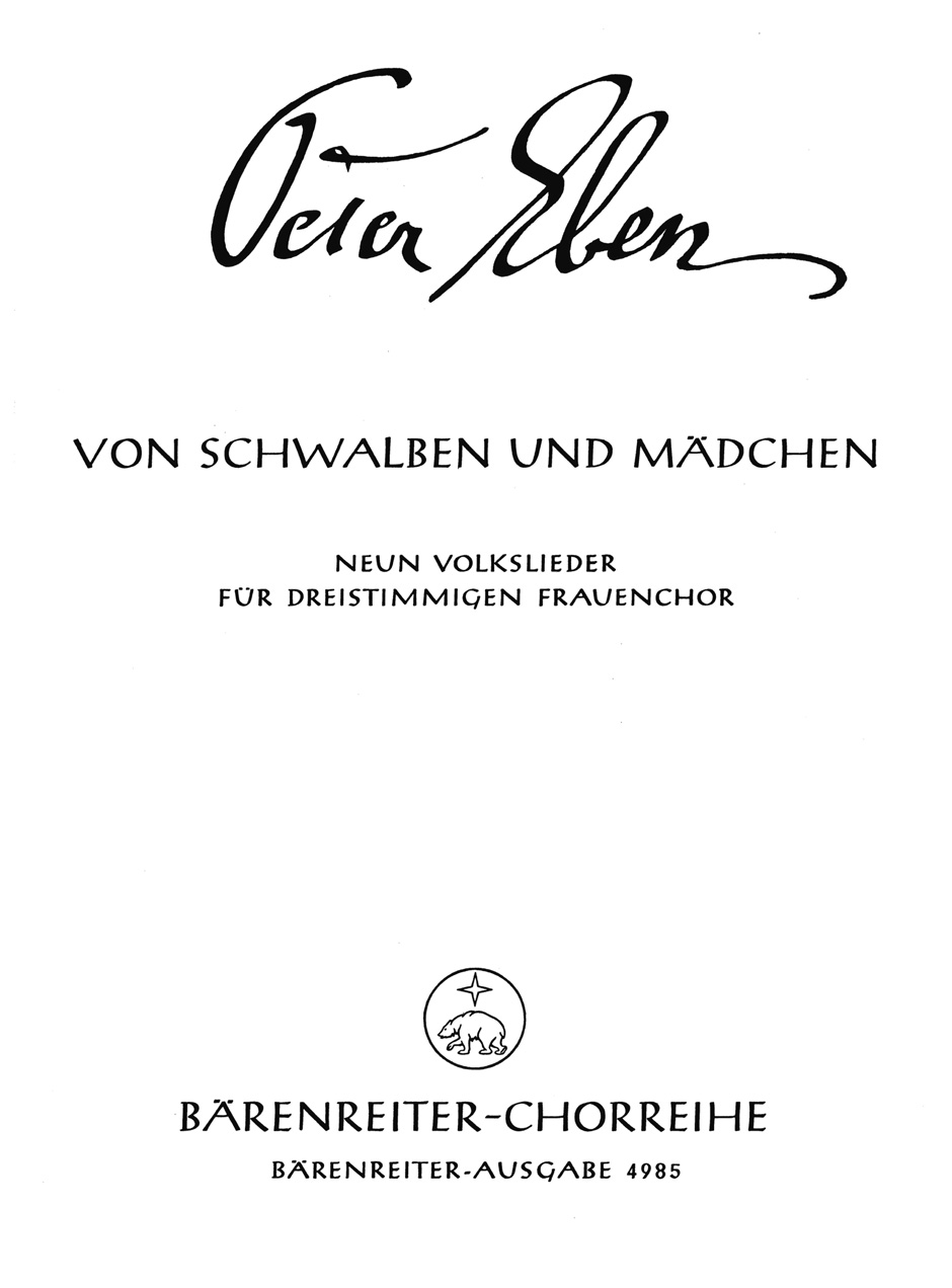 EBEN P. - VON SCHWALBEN UND MAR. -