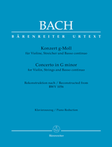 BACH J.S. - CONCIERTO SOLm BWV1056 URTEXT