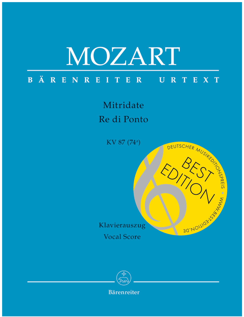 MOZART W.A. - MITRIDATE RE DI PONTO COMENTARIO CRITICO - KV.87