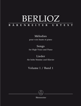 BERLIOZ H . - SONGS FOR HIGH VOICE AND PIANO V.1 - URTEXT