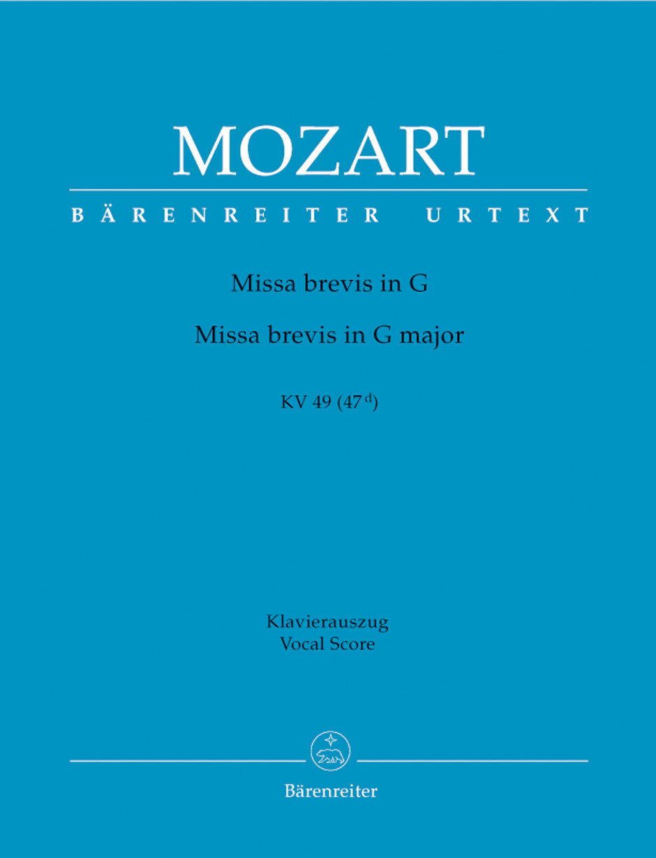 MOZART W.A. - MISA BREVIS SOL M - KV.49 (47D)