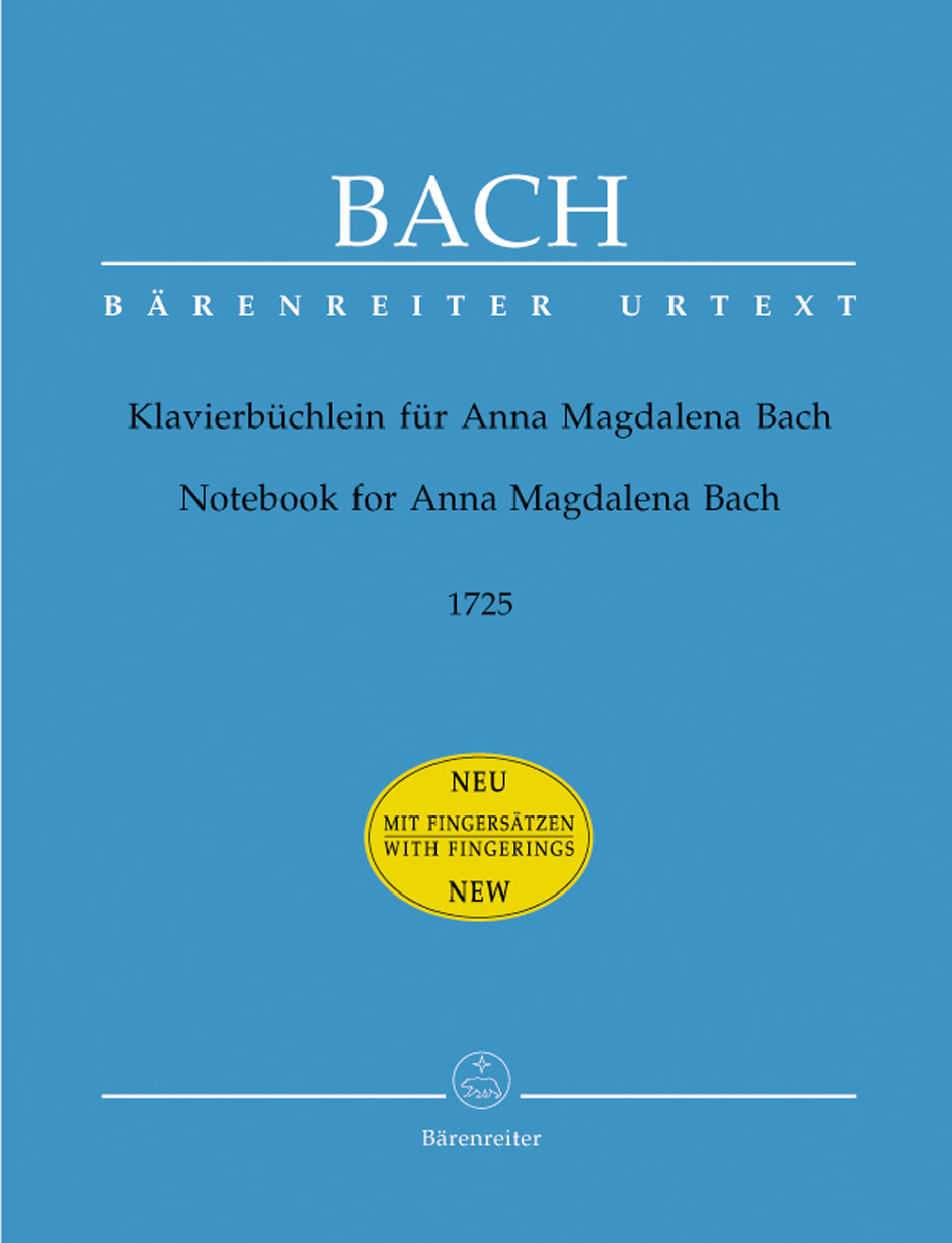 BACH J.S.- ALBUM ANA MAGDALENA BACH URTEXT "1725" CON DIGITACION