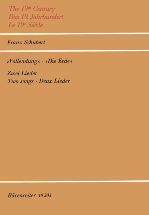 SCHUBERT F. - VOLLENDUNG/DIE ERDE -