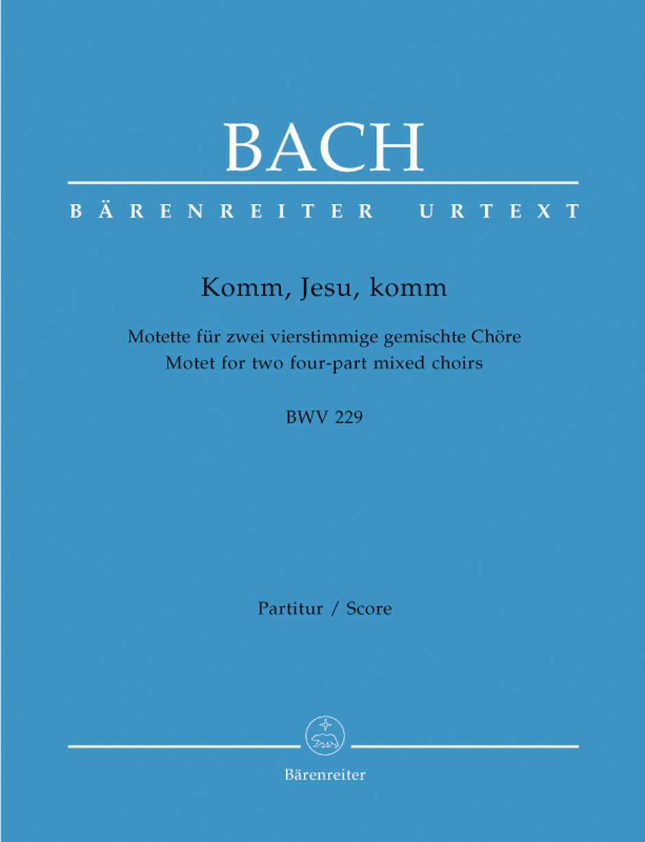 BACH J.S. - KOMM JESU KOMM                      SATB - BWV.229