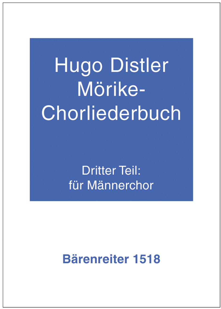 DISTLER H. - MORIKE CHORLIEDERBUCH (CORO HOMBRES) -