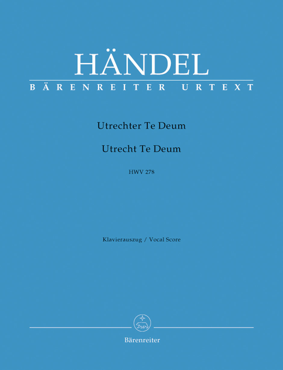 HANDEL G.F. - UTRECH TE DEUM URTEXT -