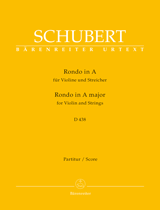 SCHUBERT F. - RONDO LAM VIOLIN Y CUERDAS D438 URTEXT