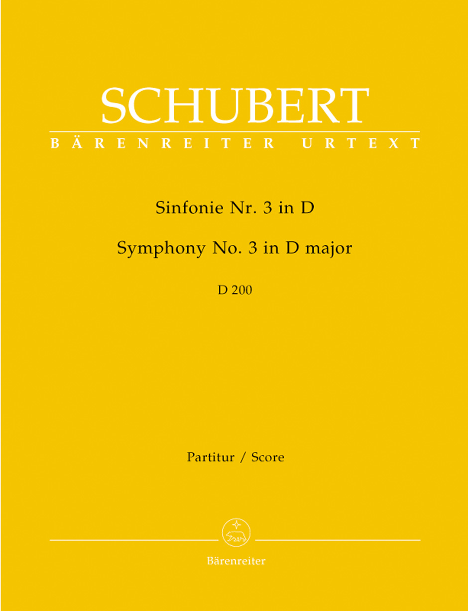 SCHUBERT F. - SINFONIA Nº3 REM D200 URTEXT