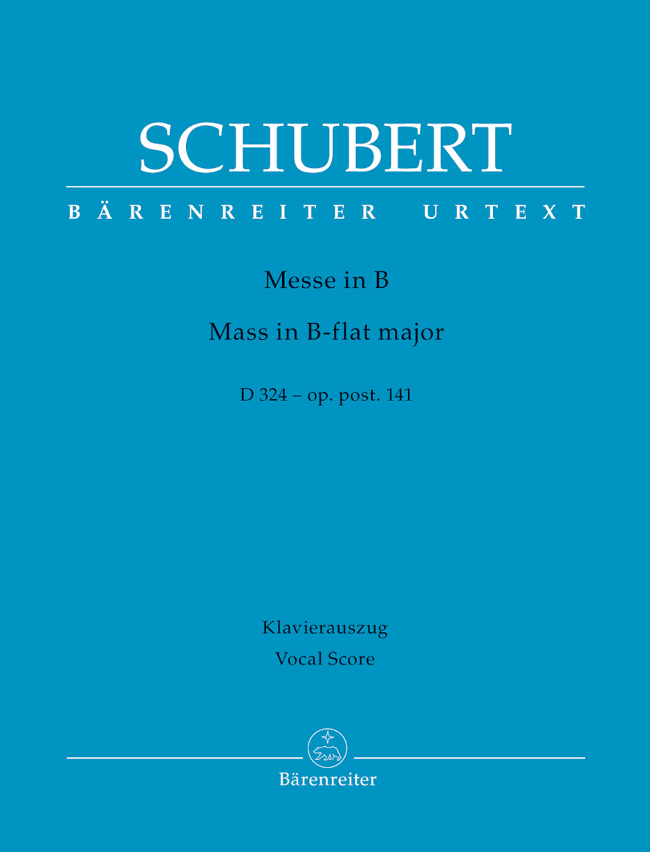 SCHUBERT F. - MISA Nº3 SIb D 324 OP.POS 141 URTEXT