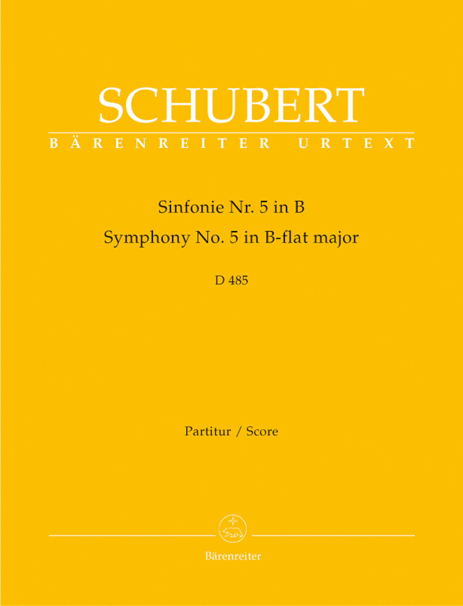 SCHUBERT F. - SINFONIA Nº5 SIb M URTEXT - D.485  (FULL SCORE)