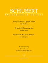SCHUBERT F. - SELECTED OPERA ARIAS FOR BARITONE URTEXT