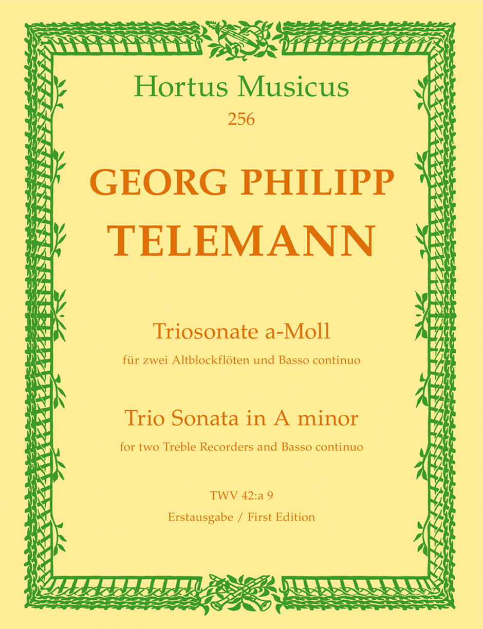 TELEMANN G.P. - TRIO SONATA LA m TWV42.a  9  + DESCATALOGADO