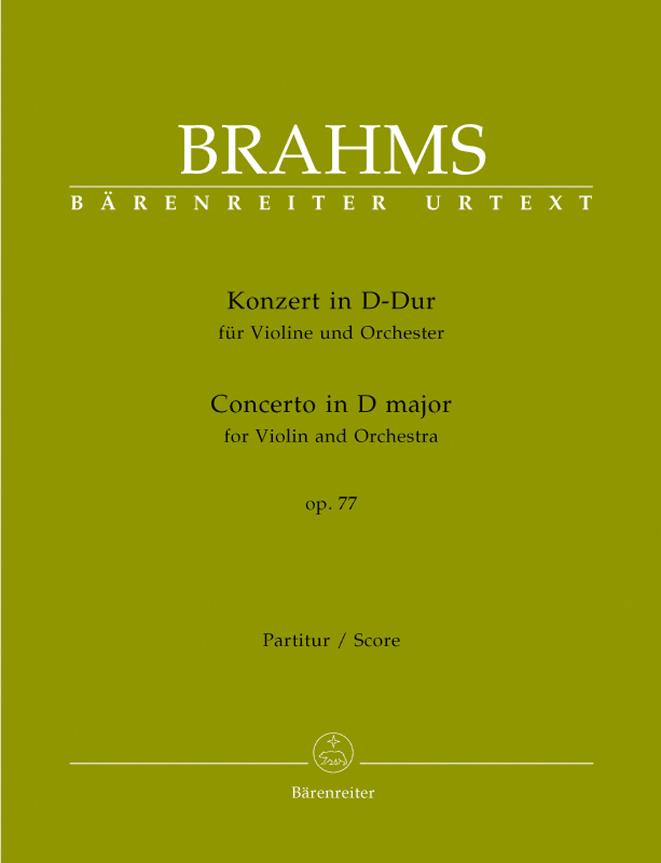 BRAHMS J. - CONCIERTO RE M OP.77 (SC) URTEXT