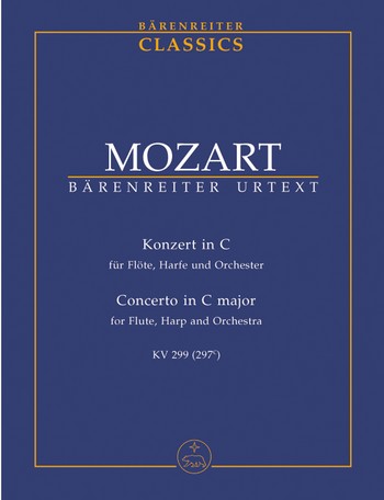 MOZART W.A. - CONCIERTO DO M FLAUTA Y ARPA URTEXT - KV.299