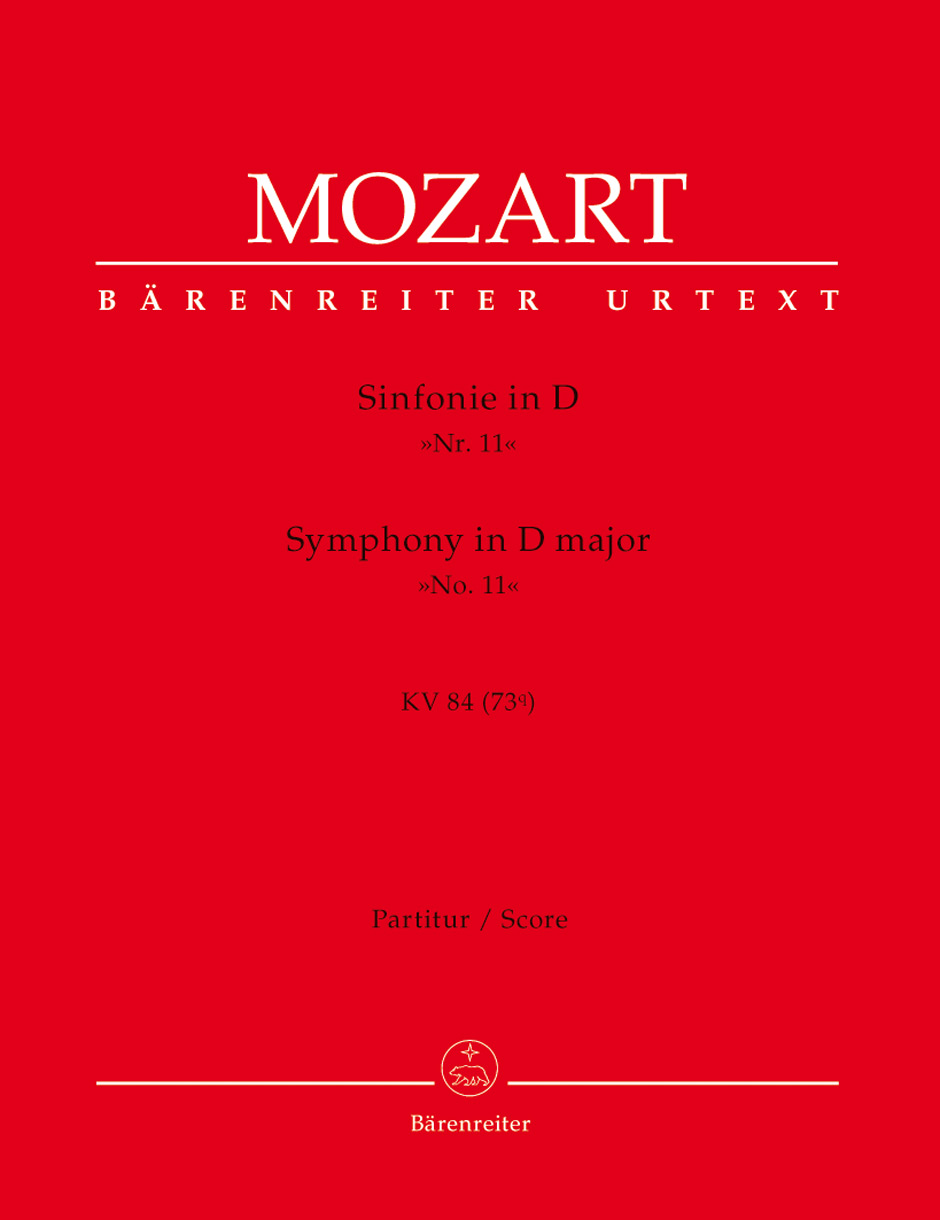 MOZART W.A. - SINFONIA Nº11 RE M URTEXT - KV.84 (73Q)