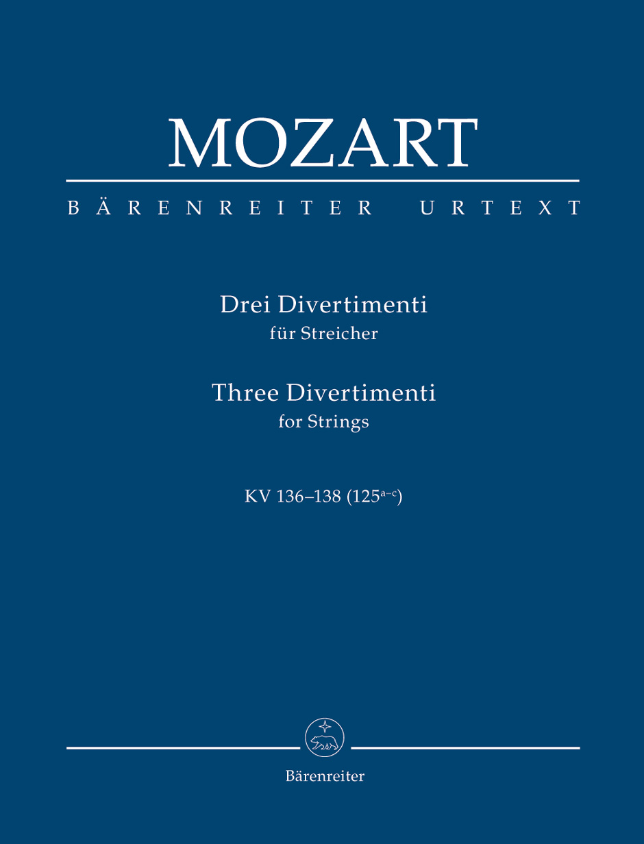 MOZART W.A. - DIVERTIMENTOS (3) URTEXT - KV.136-138