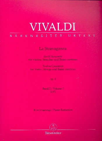 VIVALDI A. - LA STRAVAGANZA OP.4 V.1 URTEXT