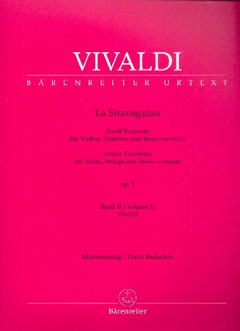 VIVALDI A. - LA STRAVAGANZA OP.4 V.2 URTEXT