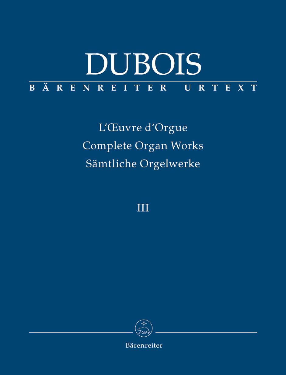 DUBOIS T. - OBRAS COMPLETAS DE ORGANO V.3 URTEXT