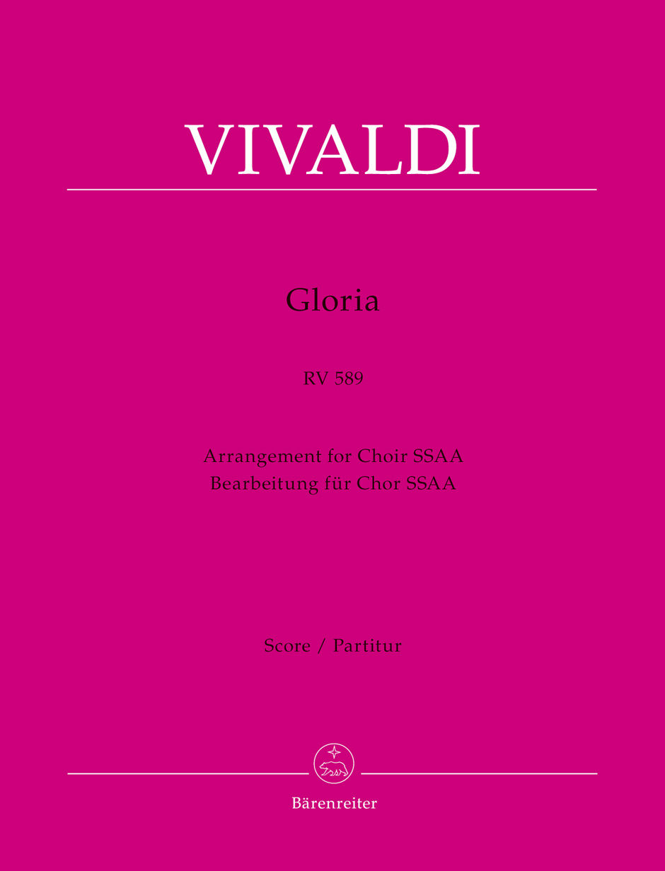 VIVALDI A. - GLORIA RV 589  SSA A(FULL SCORE)