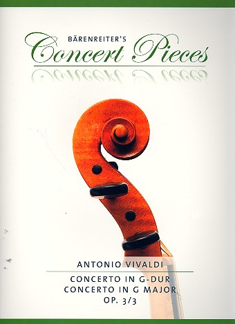 VIVALDI A. - CONCIERTO SOL M OP.3 Nº 3   - VIOLIN