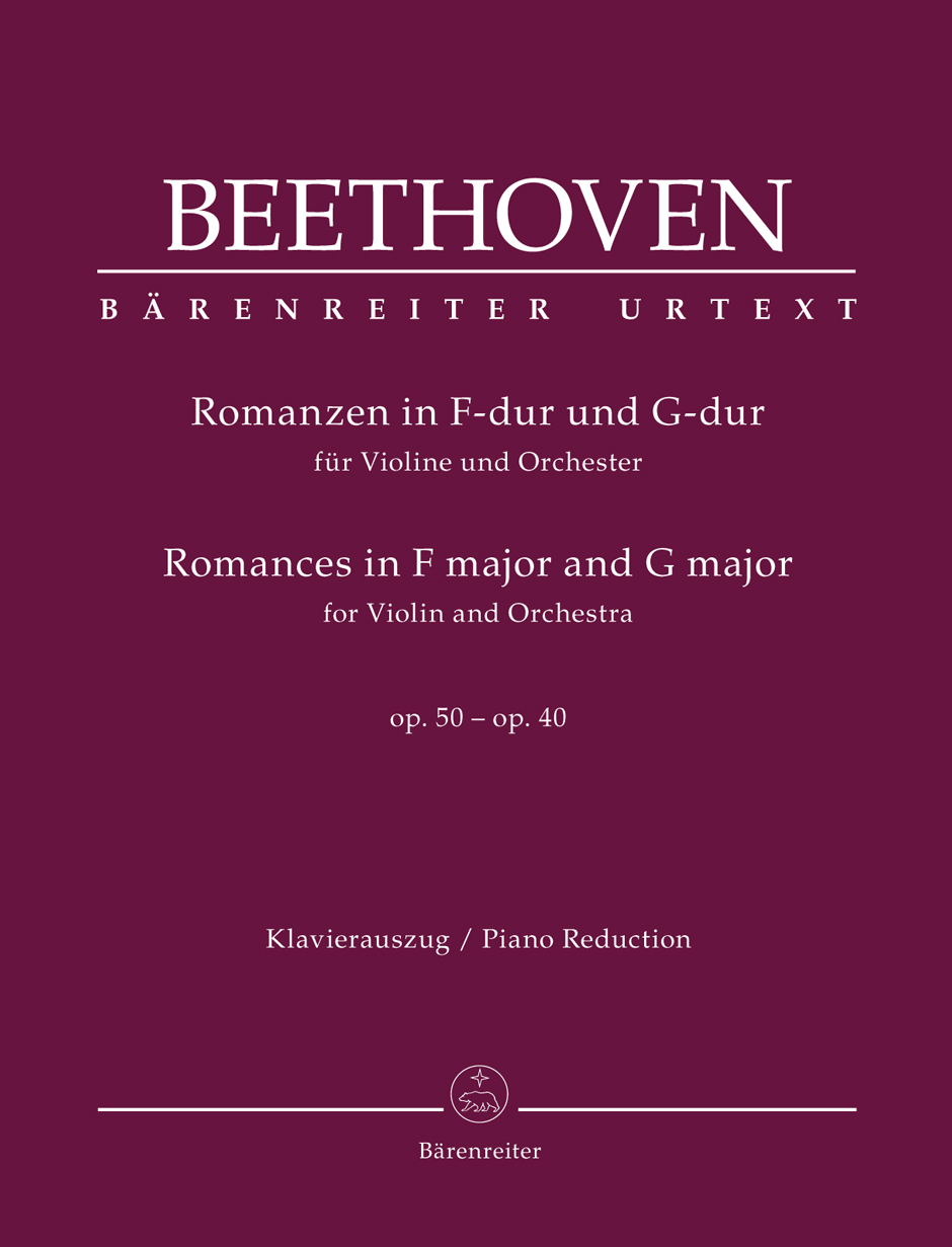 BEETHOVEN L.V. - ROMANZAS VIOLIN FA Y SOL M OP.40 Y OP. 50 URTEXT