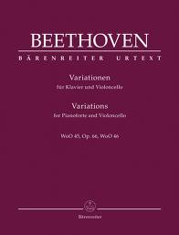 BEETHOVEN L.V. - VARIACIONES WoO45, OP66, WoO46 URTEXT VIOLONCHELO