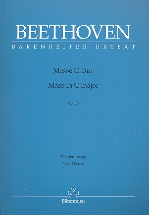 BEETHOVEN L.V. - MISSA DO M OP.86 URTEXT
