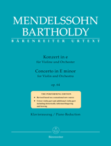 MENDELSSOHN F. - CONCIERTO MI m OP.64 - URTEXT