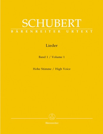 SCHUBERT F.- LIEDER V.1 VOZ AGUDA URTEXT