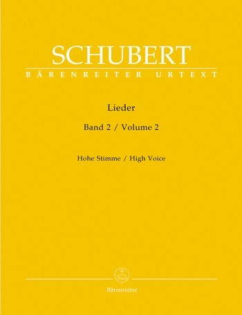SCHUBERT F. - LIEDER V.2 VOZ AGUDA URTEXT