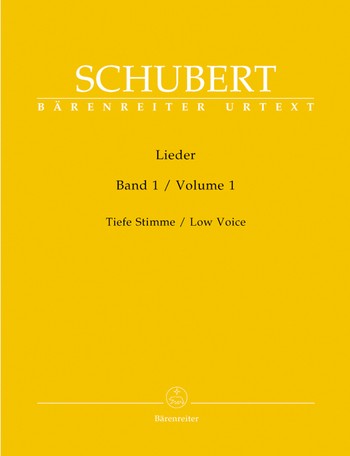SCHUBERT F.- LIEDER V.1 VOZ GRAVE URTEXT