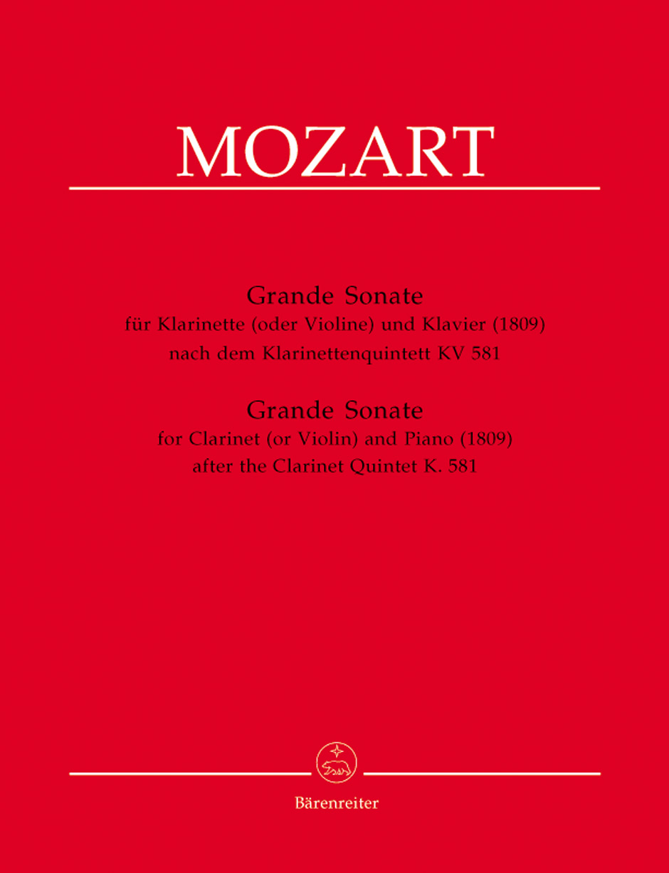 MOZART W.A.- SONATA DEL QUINTETO K.V581 (CL La o VIOLIN)