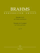 BRAHMS J. - SONATA SOLM VIOLIN OP.78