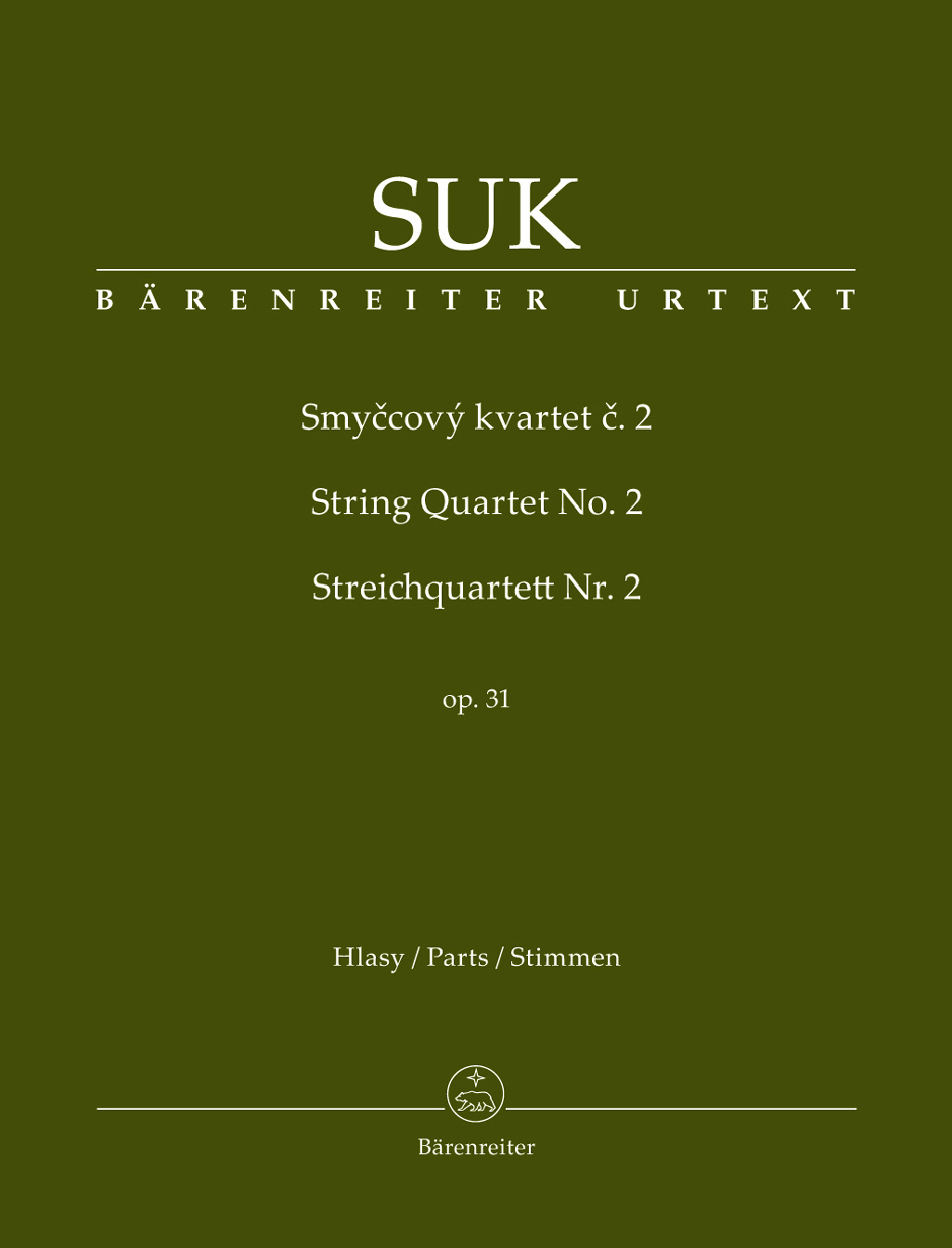 SUK J. - CUARTETO Nº2 (PT)     2V/VA/VC - OP.31   (PARTES)