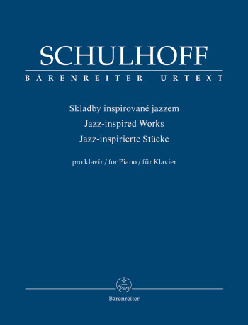 SCHULHOFF. - JAZZ INSPIRED WORKS URTEXT - PIANO
