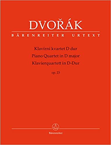 DVORAK A. - CUARTETO CON PIANO REM OP.23 URTEXT