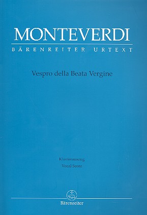MONTEVERDI C. - VESPRO BEATA VIRGINE - PARTITURA VOCAL