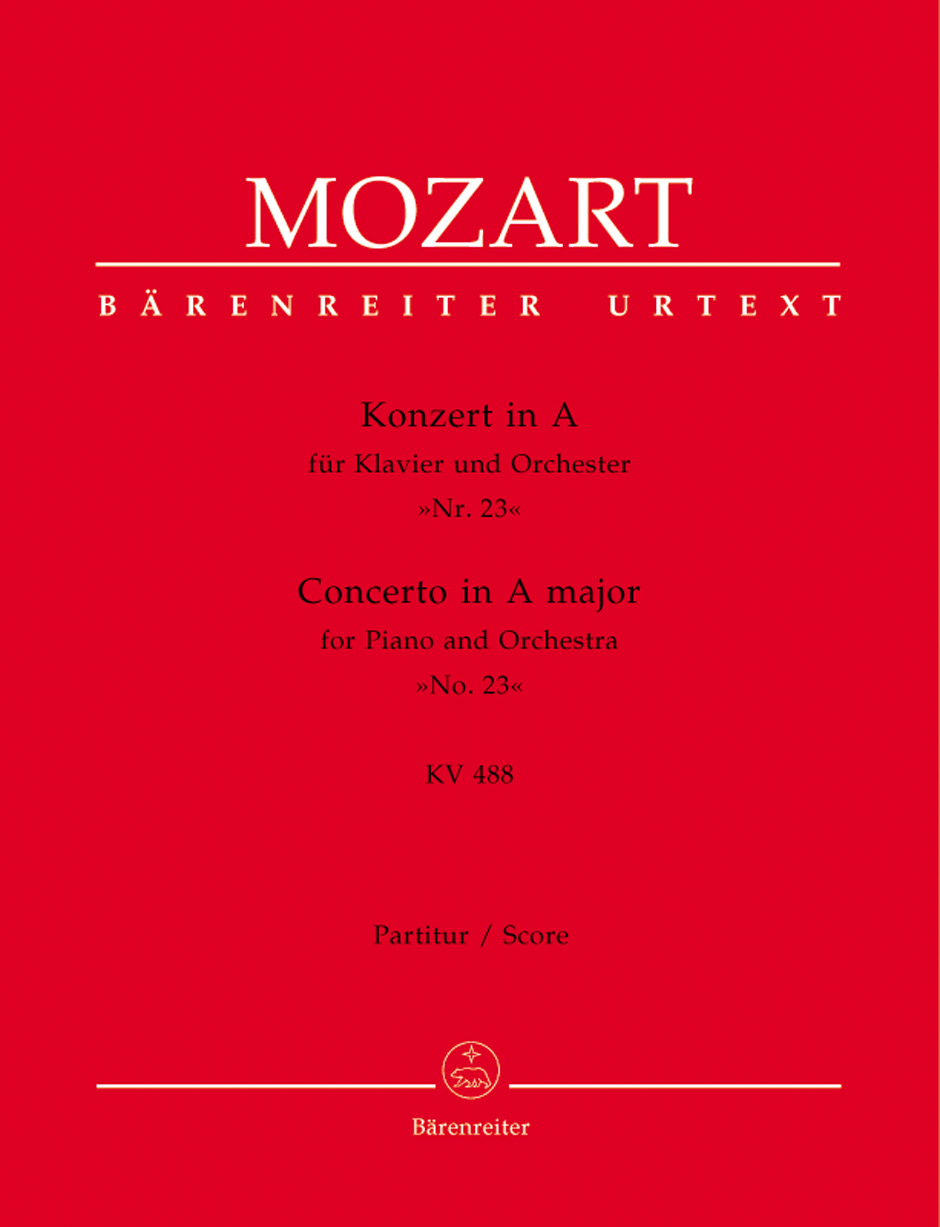 MOZART W.A. - CONCIERTO Nº23 LA M - KV.488 URTEXT (DIRECTOR)