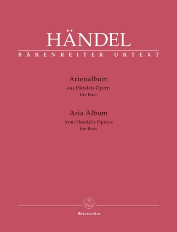 HANDEL G.F. - ALBUM ARIAS OPERA BAJO URTEXT