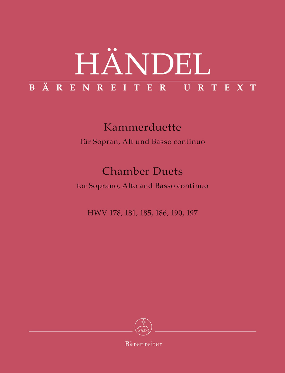 HANDEL G.F. - DUETOS DE CAMARA (SOPRANO/ALTO Y P) URTEXT