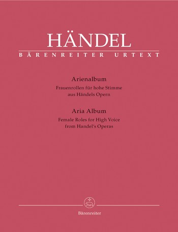 HANDEL G.F. - ALBUM ARIAS OPERA VOZ AGUDA FEMENINA URTEXT