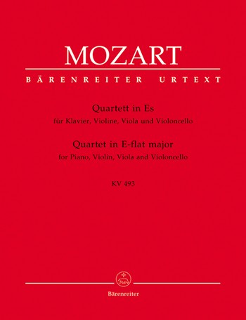 MOZART W.A. - CUARTETO MI b M KV 493 V/VA/VC/P URTEXT